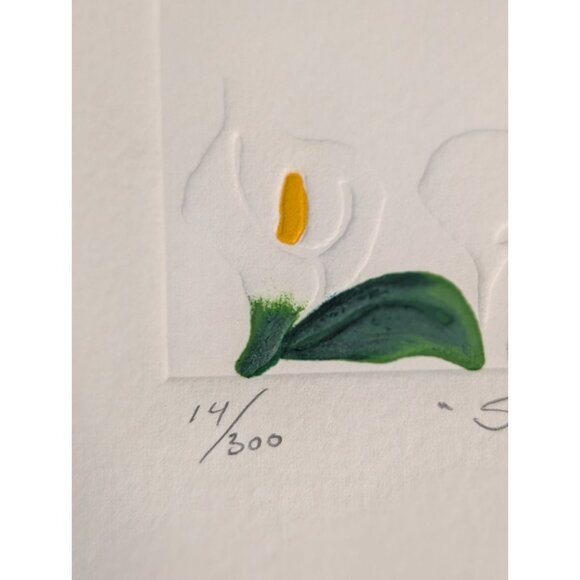 Rocio Pindter Embossed Floral Art Print Metal Frame 'These are for you' - Picture 2 of 13